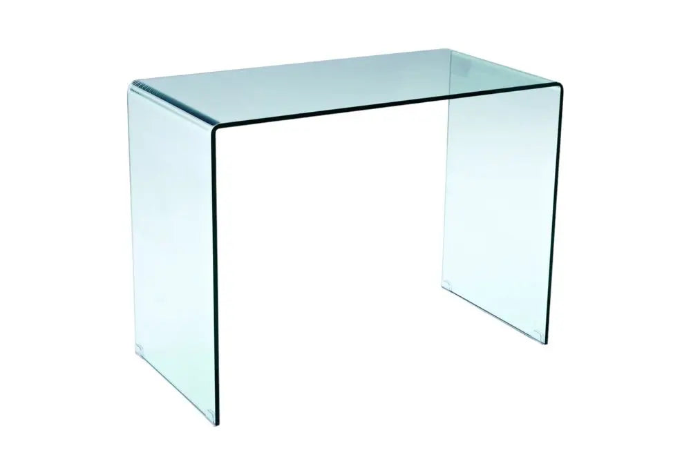 43" Clear Glass Computer Desk HomeRoots