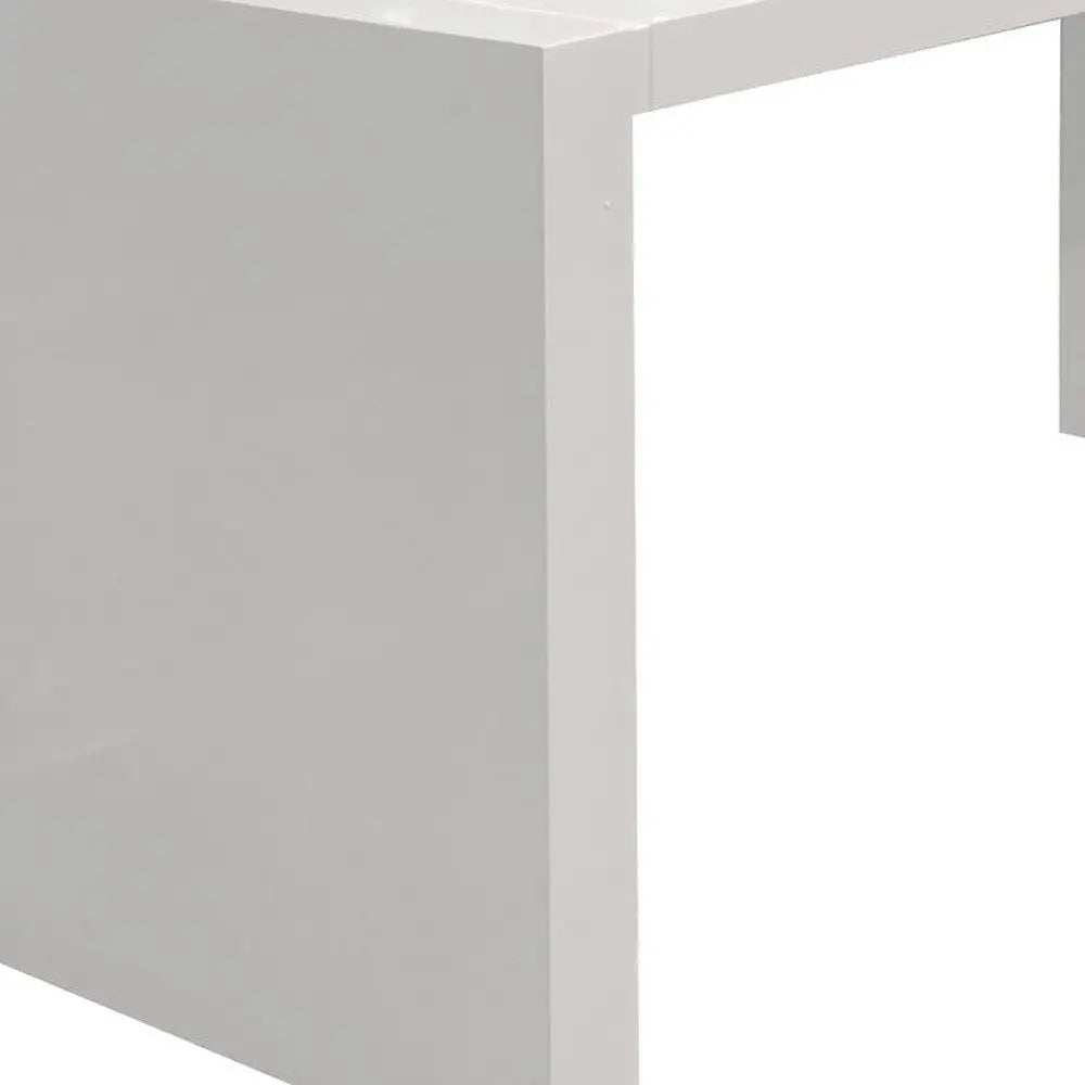 62" White Wood Computer Desk HomeRoots