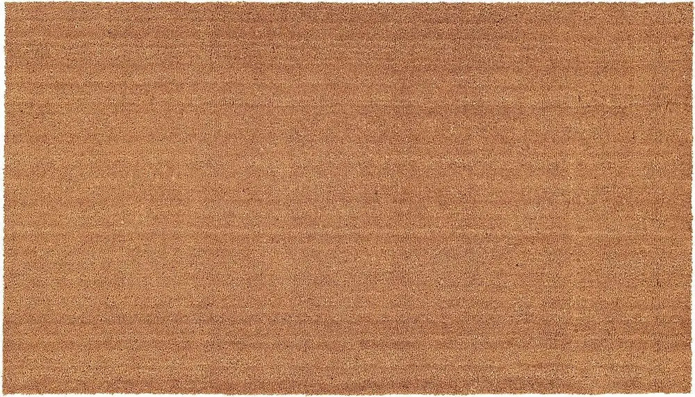 24" X 36" Natural Coir Solid Color Outdoor Door Mat HomeRoots