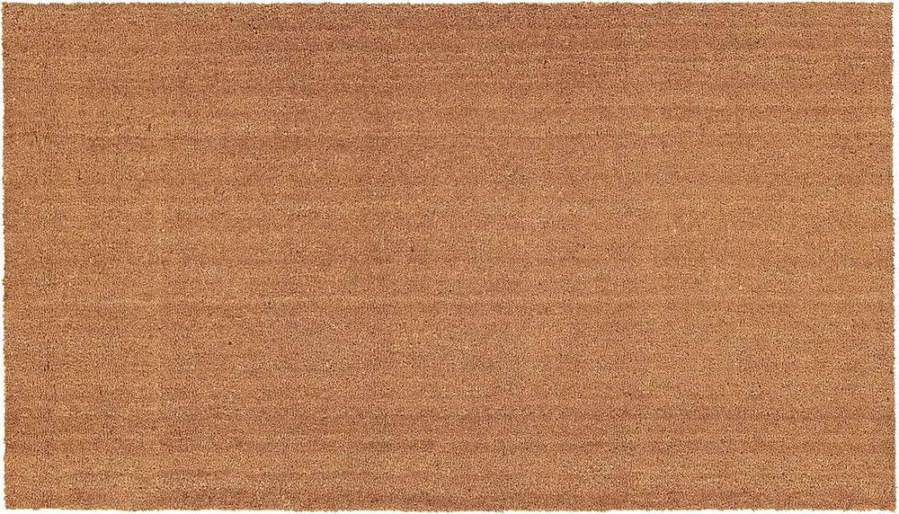 24" X 36" Natural Coir Solid Color Outdoor Door Mat HomeRoots