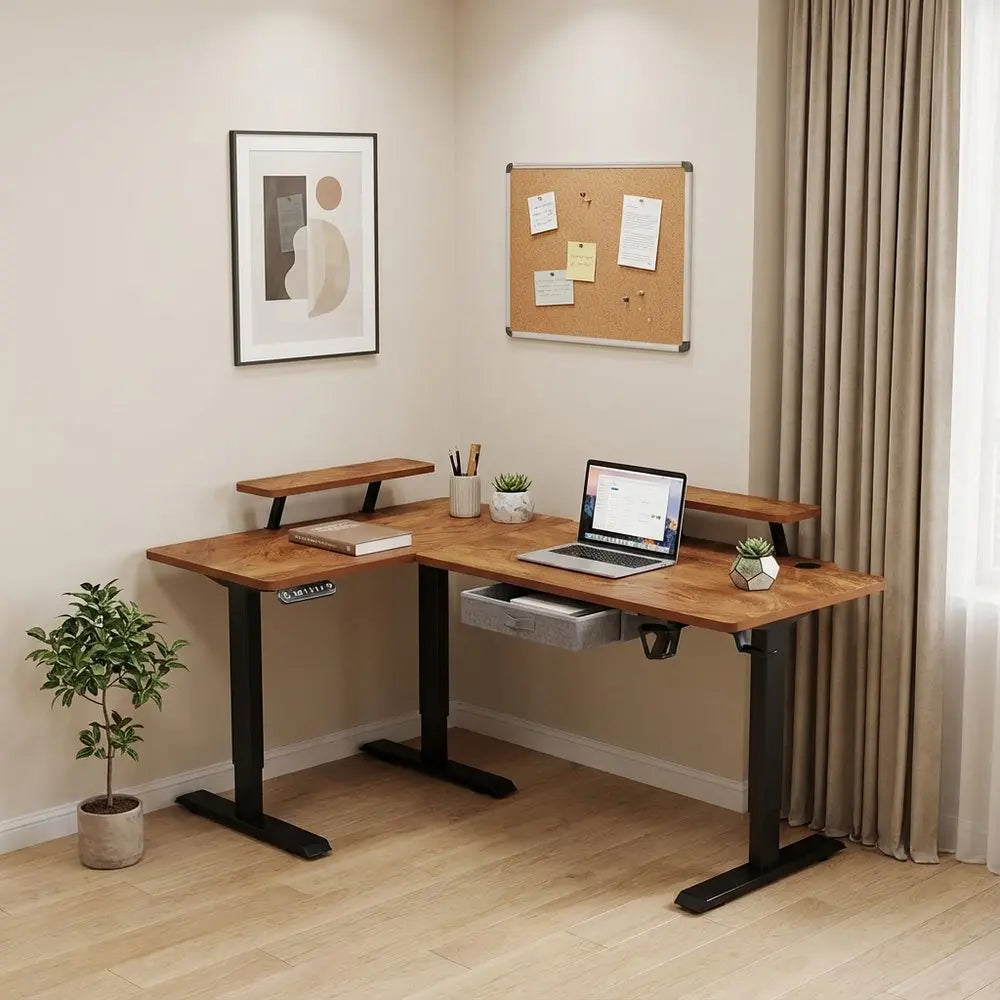 45" Adjustable White Standing Desk HomeRoots