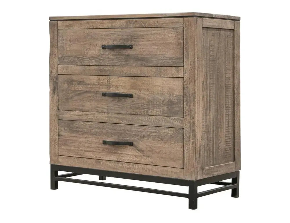 56" Brown Solid Wood Six Drawer Double Dresser - NOBLE HOME INTERIORS