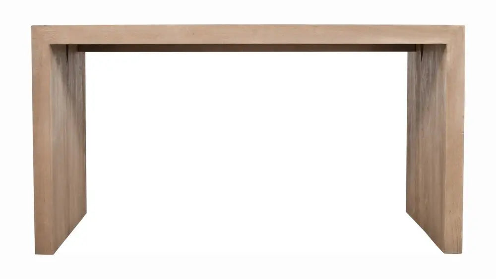 56" Ivory Reclaimed Wood Sled Writing Desk - NOBLE HOME INTERIORS
