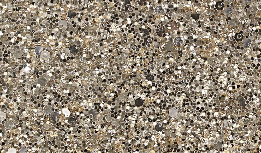 48" Black And Gold Faux Crystal Bling Wood Six Drawer Dresser HomeRoots