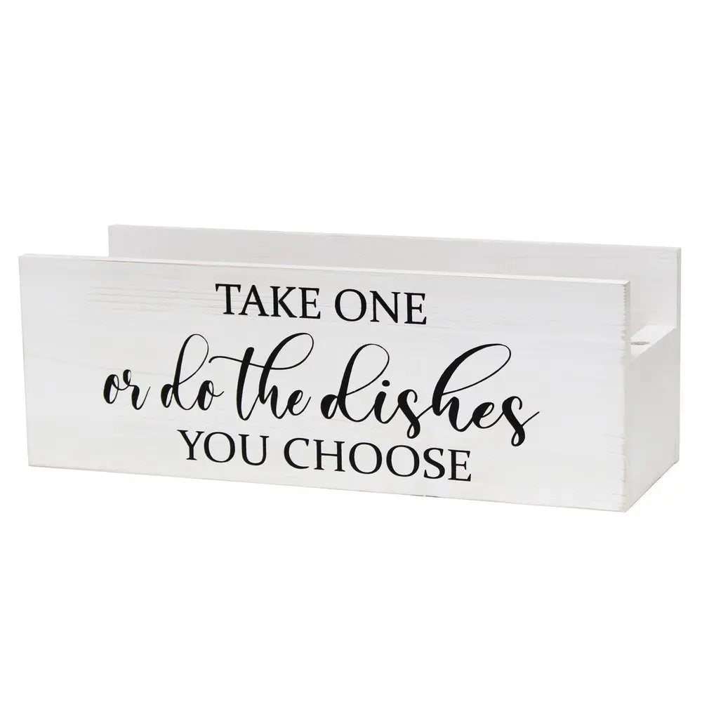 6" White Wood Desk Organizer - NOBLE HOME INTERIORS