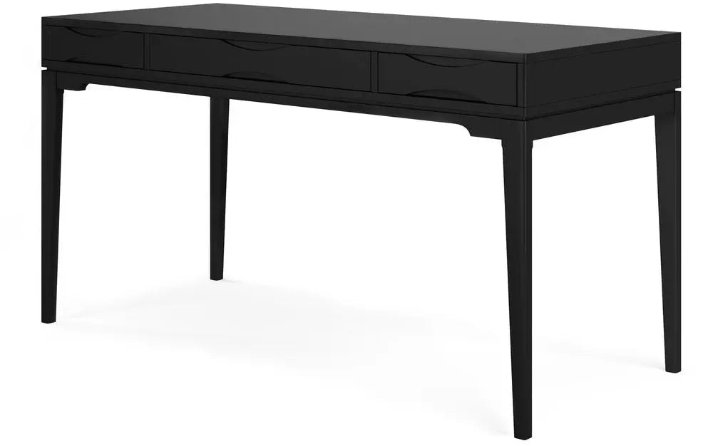 60" Black Wood Computer Desk - NOBLE HOME INTERIORS