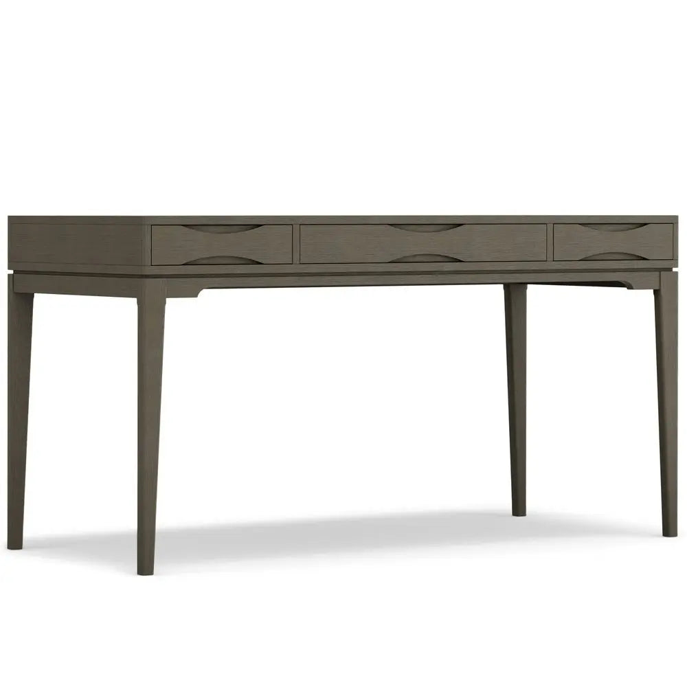 60" Gray Wood Computer Desk - NOBLE HOME INTERIORS