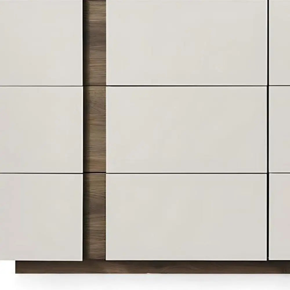 60" Gray Wood Six Drawer Double Dresser - NOBLE HOME INTERIORS