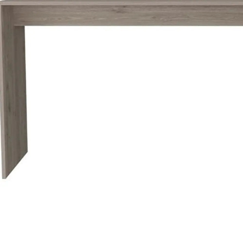 60" Light Gray L Shape Computer Desk - NOBLE HOME INTERIORS