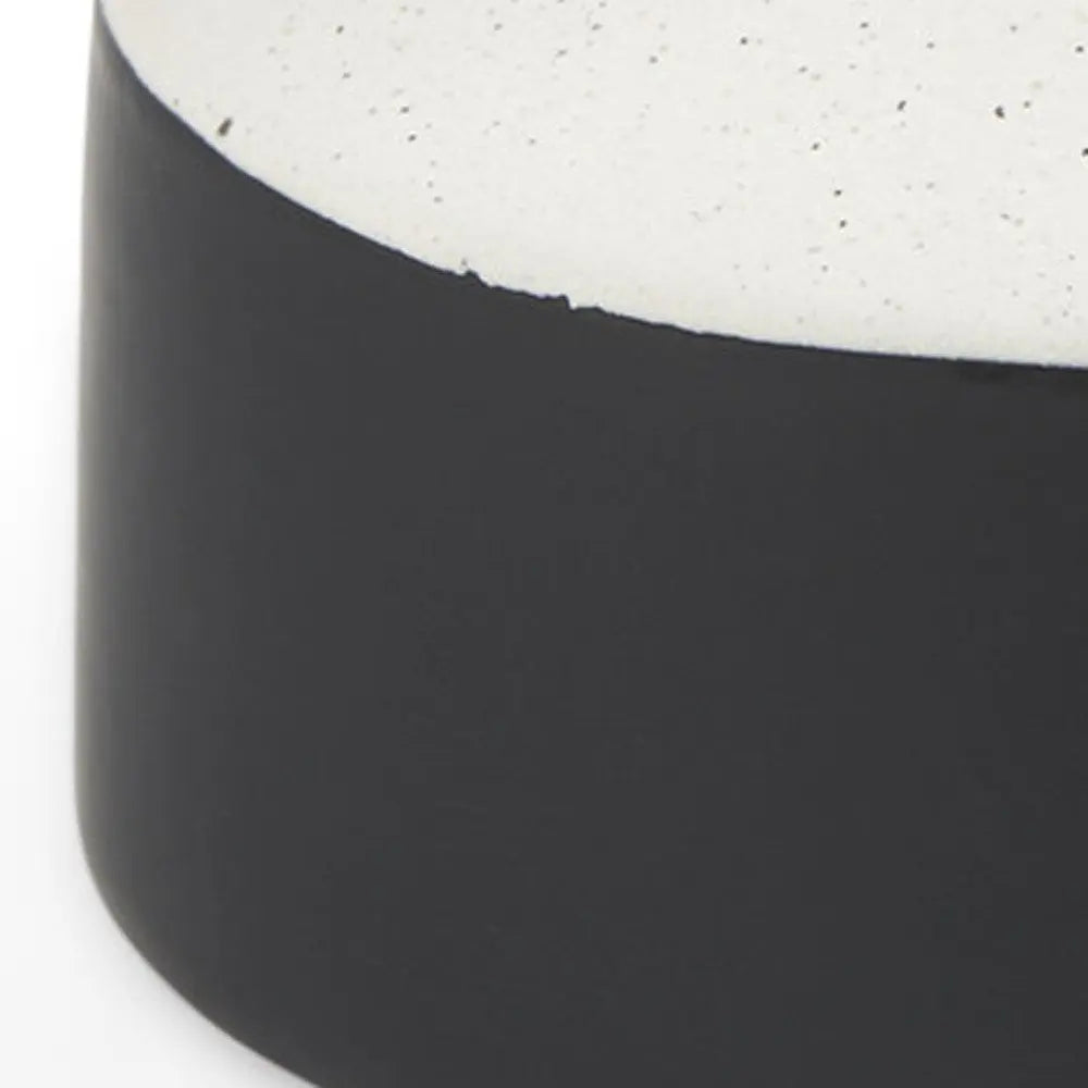 10" Black And White Ombre Ceramic Jug Vase HomeRoots