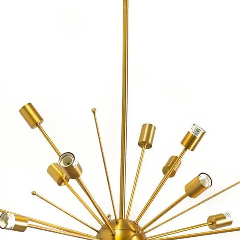 Gold Multi Light Metal Dimmable Chandelier HomeRoots