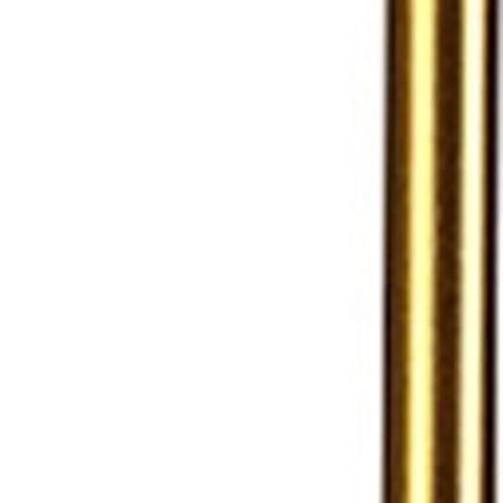 Brass Unique Statement Three Light Metal and Glass Dimmable Chandelier With White Shades HomeRoots