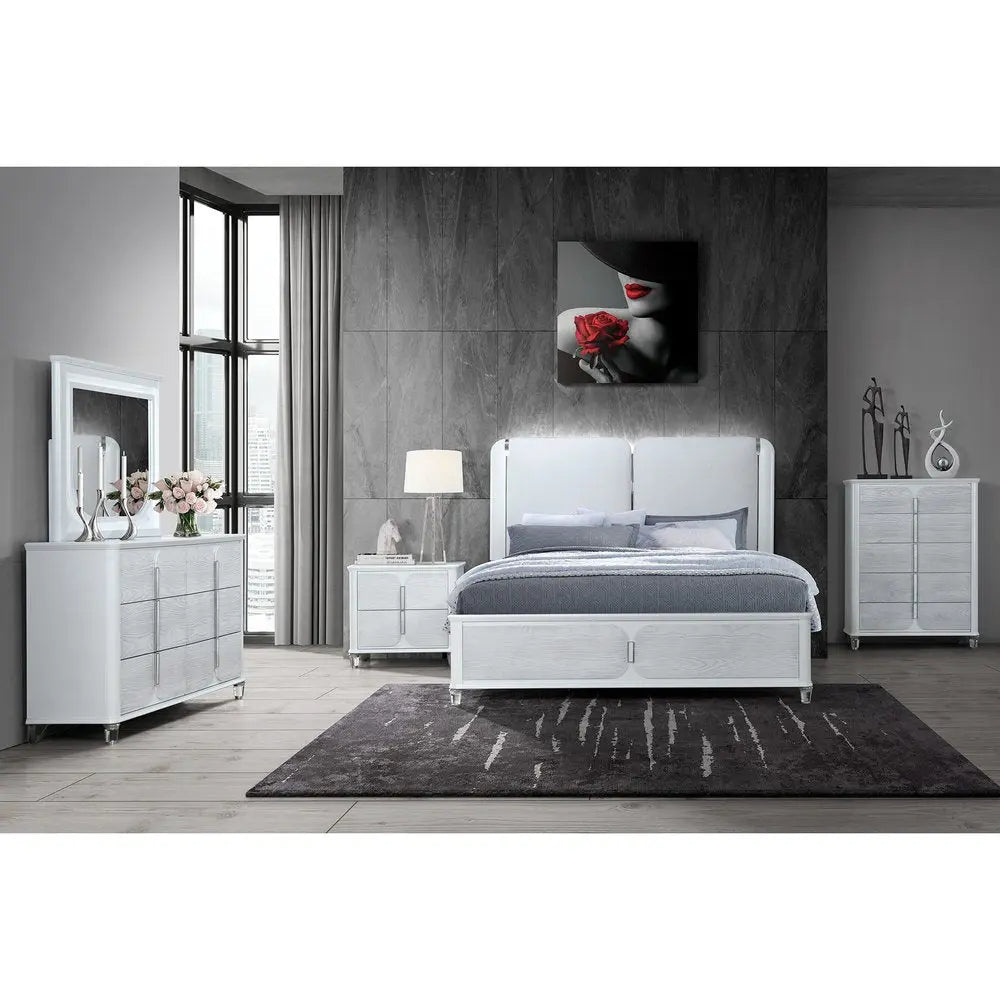 63" Gray Wood Six Drawer Double Dresser - NOBLE HOME INTERIORS