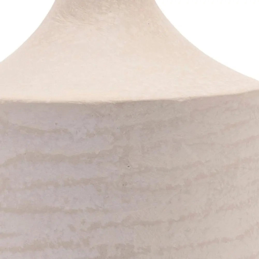 18" Beige Round Resin Floor Vase HomeRoots