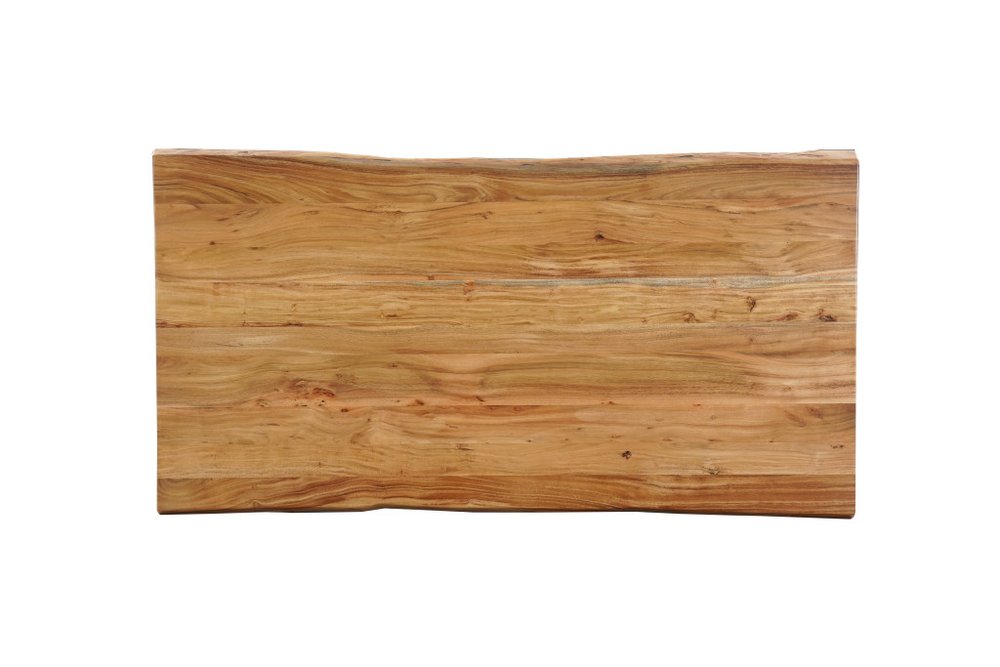 Seven Piece Brown Solid Wood Dining Set with Six Chairs - NOVA HOME FURNITURE