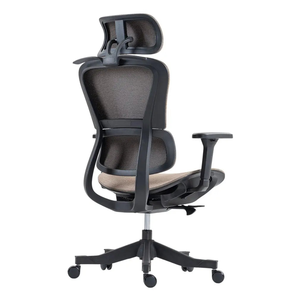 Set of Two Brown and Black Adjustable Height Swivel Rolling Office Chair HomeRoots