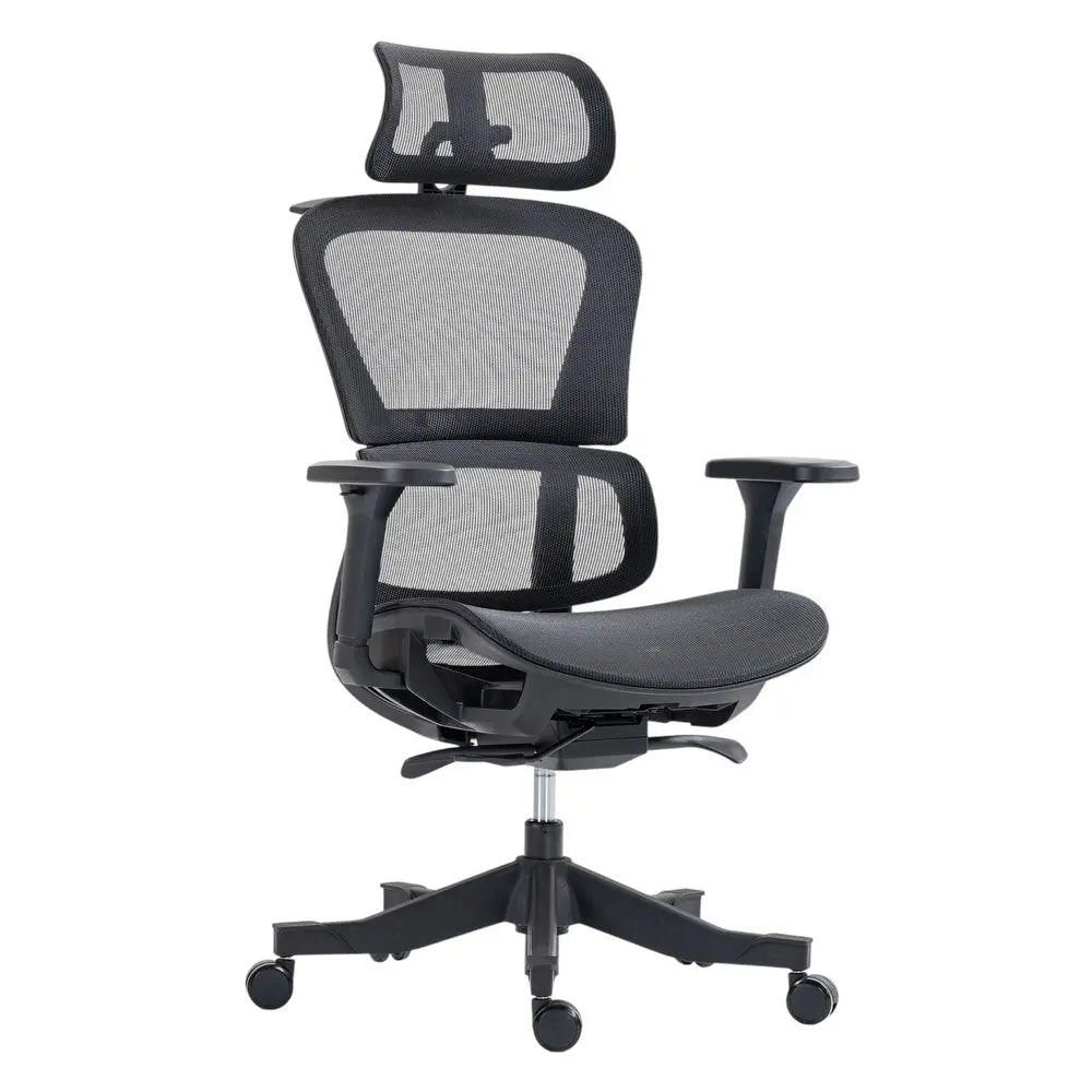Set of Two Black Adjustable Height Swivel Rolling Office Chair HomeRoots