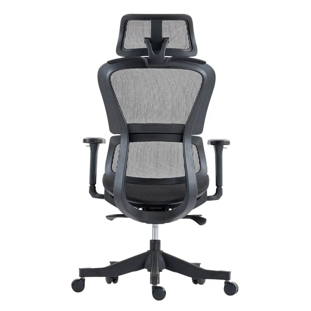 Set of Two Black Adjustable Height Swivel Rolling Office Chair HomeRoots