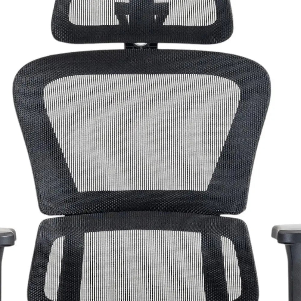 Set of Two Black Adjustable Height Swivel Rolling Office Chair HomeRoots