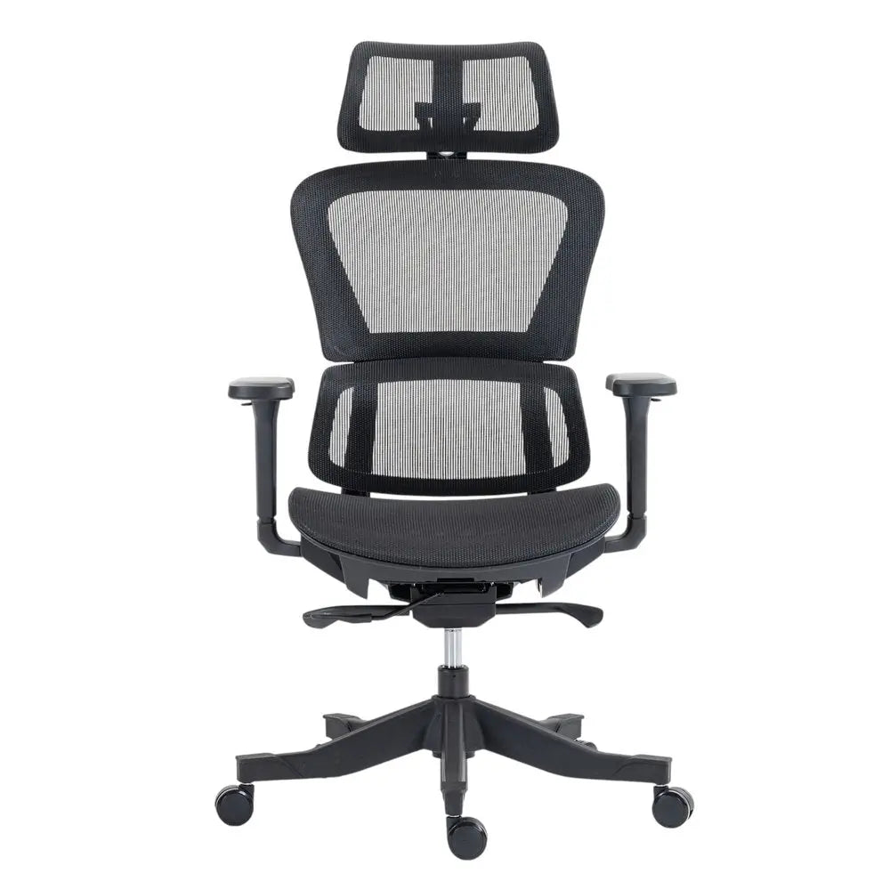 Set of Two Black Adjustable Height Swivel Rolling Office Chair HomeRoots