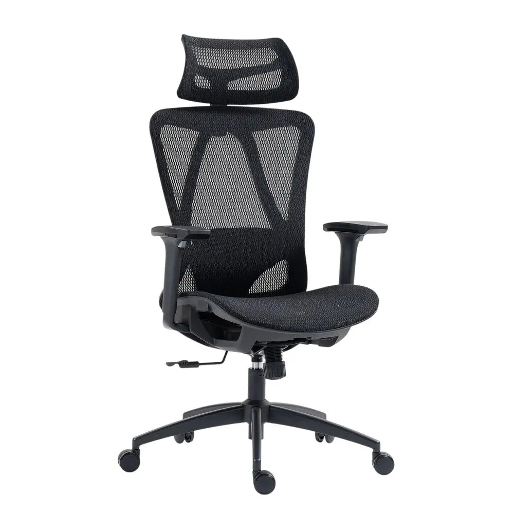 Black Adjustable Height Swivel Rolling Office Chair HomeRoots