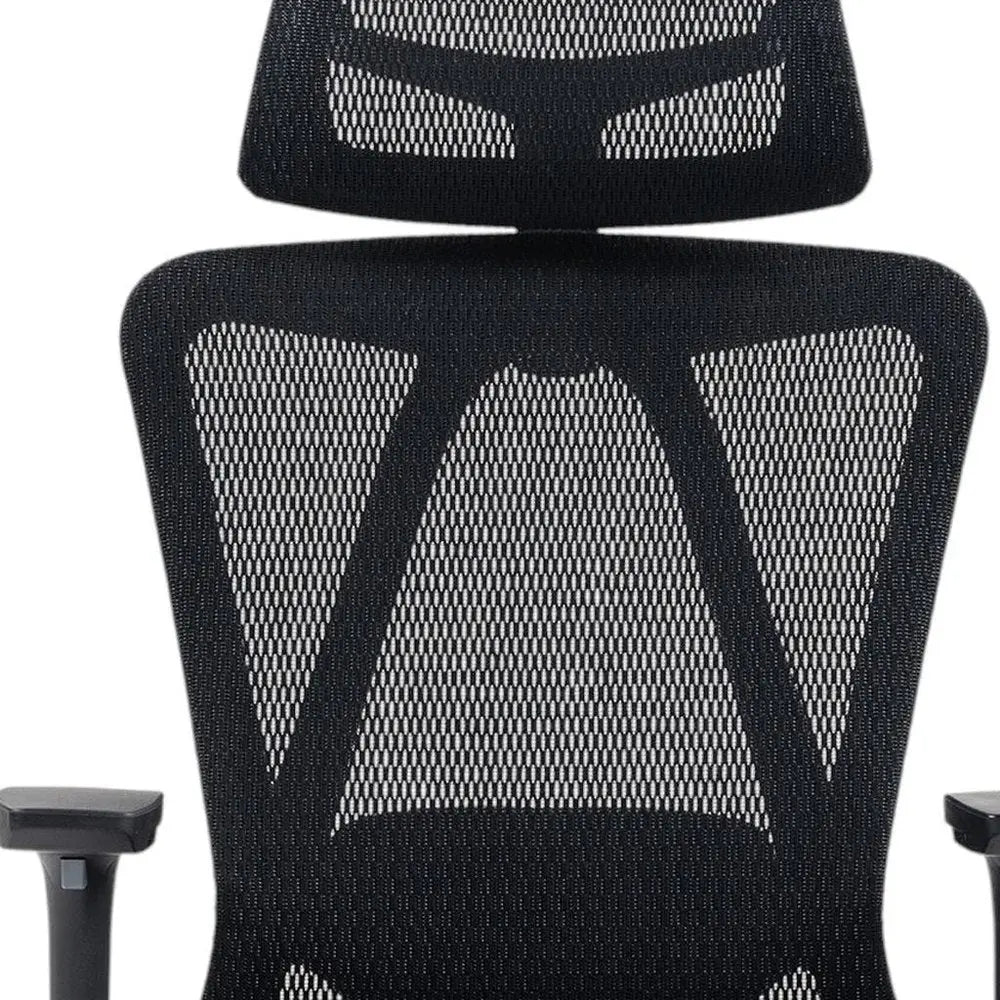 Black Adjustable Height Swivel Rolling Office Chair HomeRoots