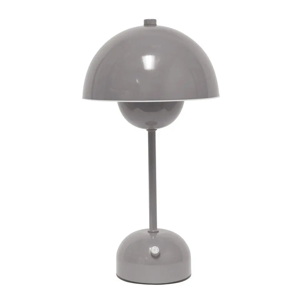 12" Gray Metal Table Lamp HomeRoots