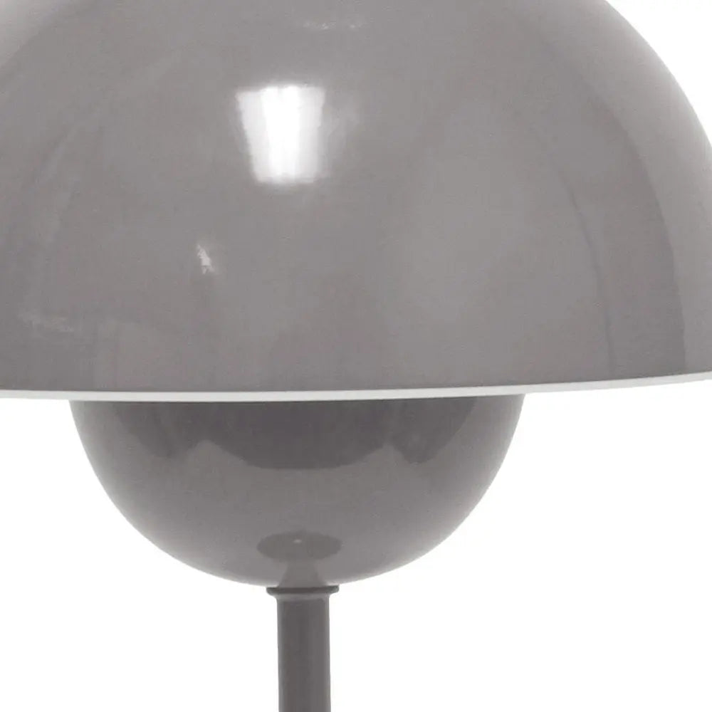 12" Gray Metal Table Lamp HomeRoots