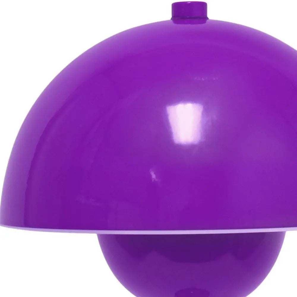 12" Purple Metal Table Lamp HomeRoots