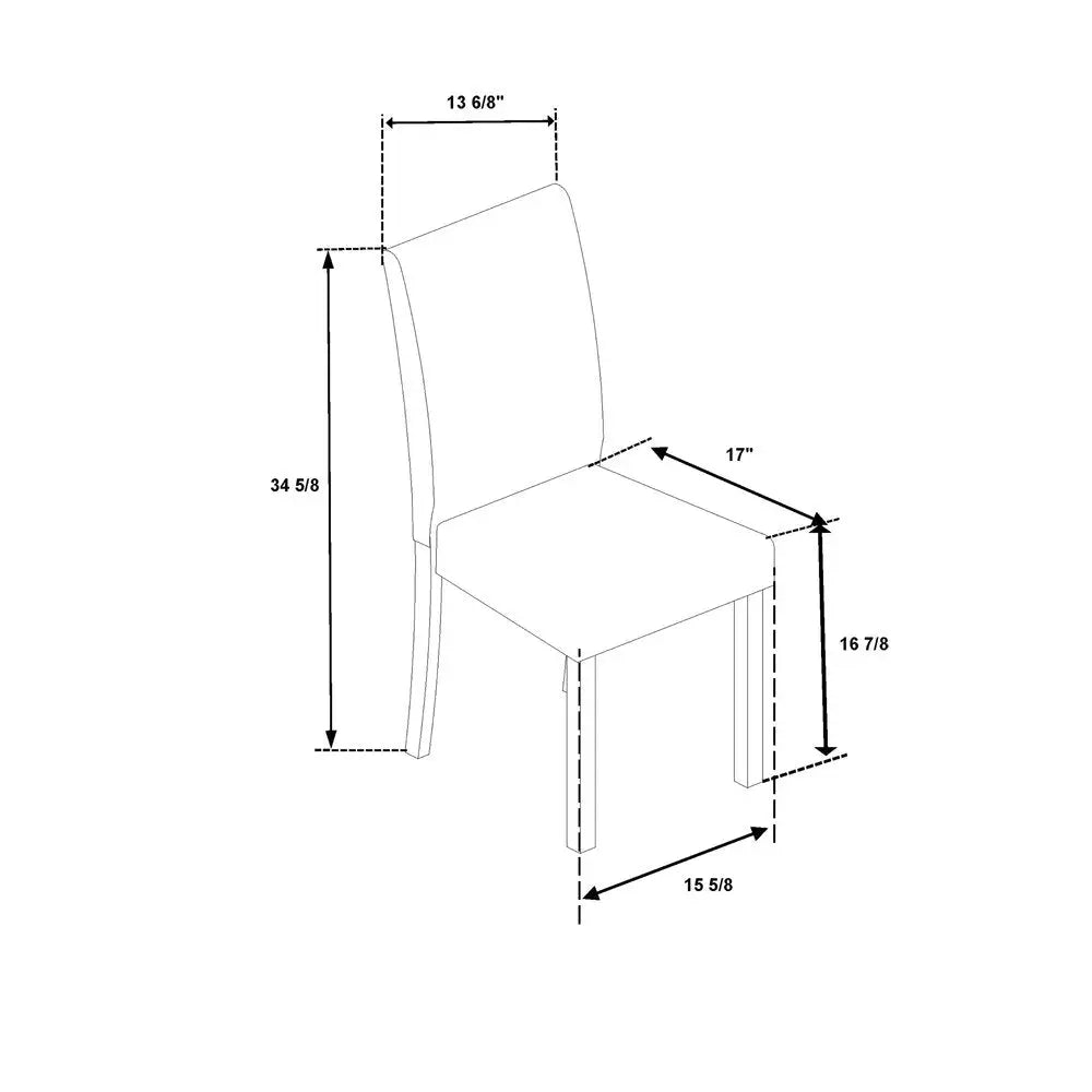 Five Piece White and Black Faux Marble Dining Set with Four Chairs HomeRoots