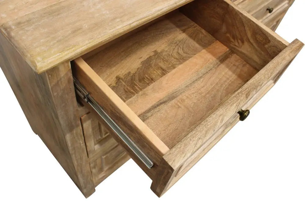 68" Natural Solid Wood Seven Drawer Dresser - NOBLE HOME INTERIORS