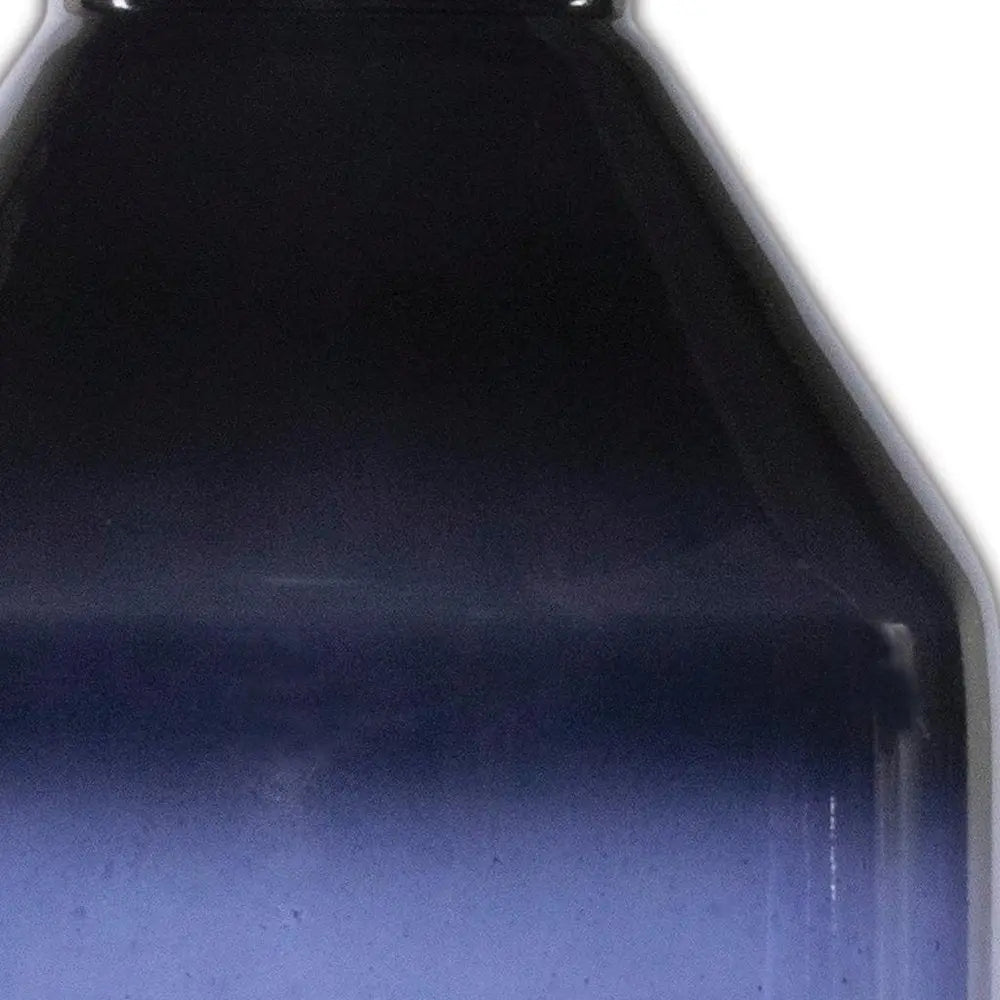 7" Blue Round Glass Table Vase - NOBLE HOME INTERIORS