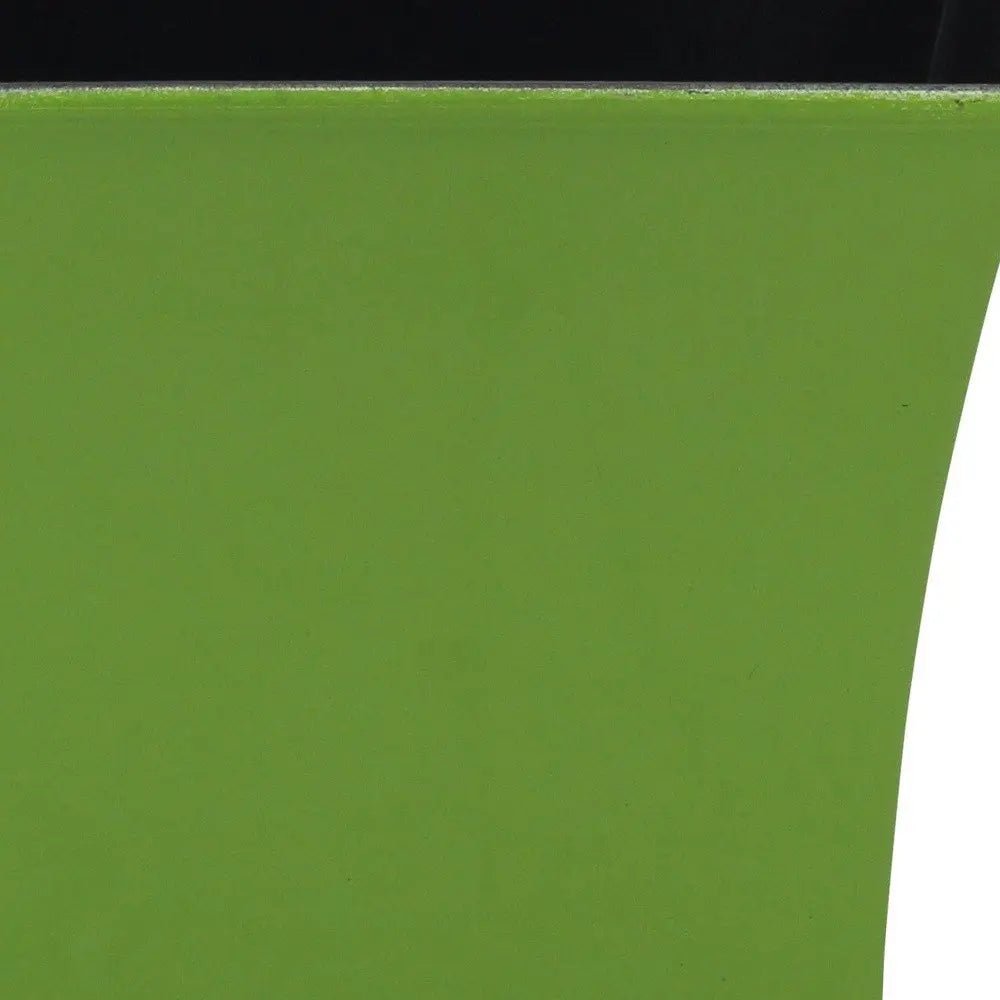 7" Lime Green Recycled Plastic Indoor Outdoor Square Pot Planter - NOBLE HOME INTERIORS