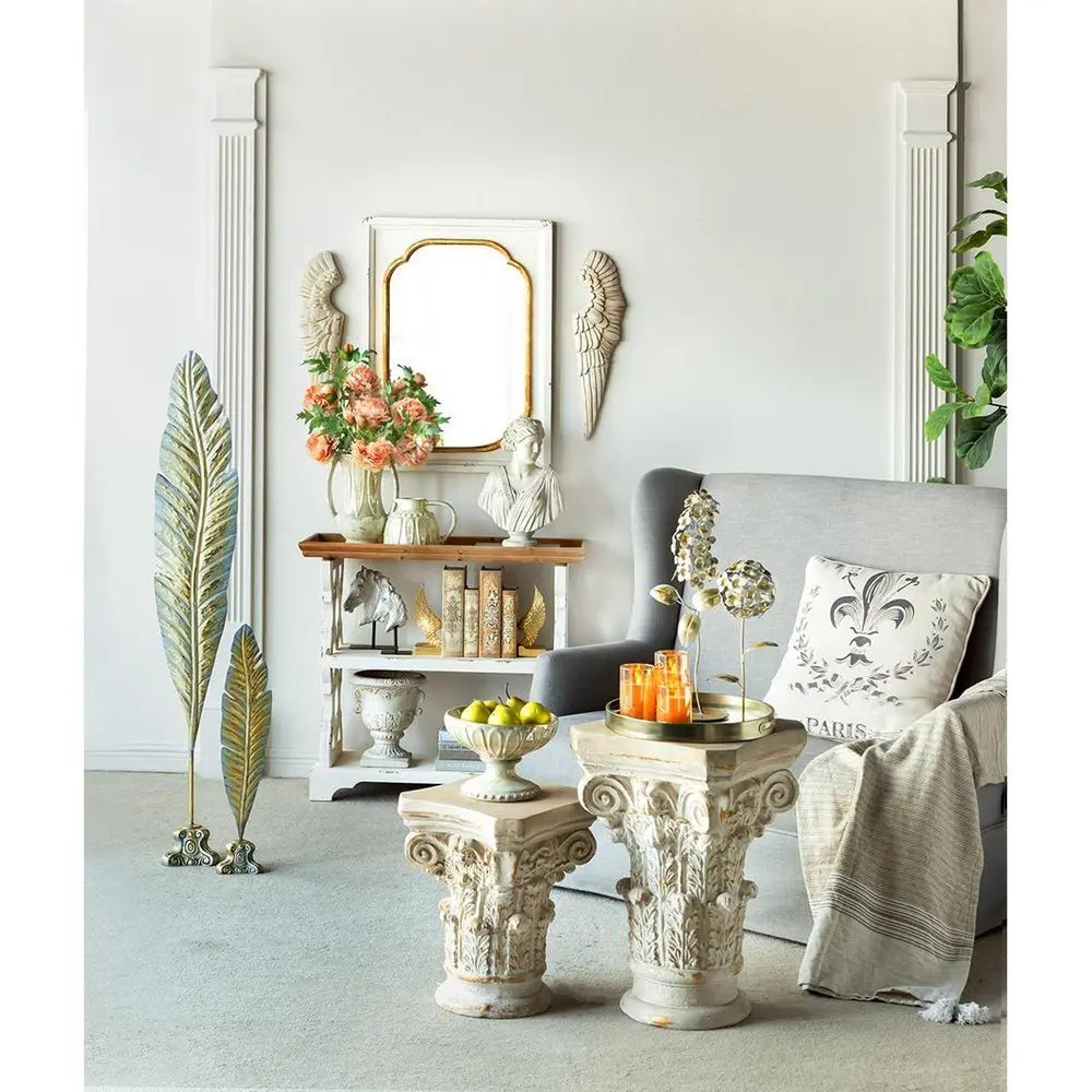 7" Sage And Ivory Round Ceramic Table Vase - NOBLE HOME INTERIORS