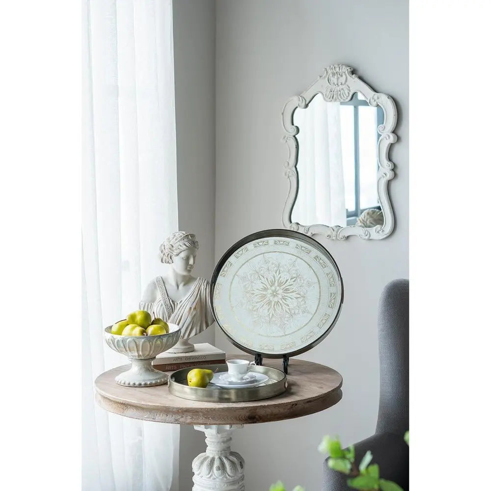 7" Sage And Ivory Round Ceramic Table Vase - NOBLE HOME INTERIORS