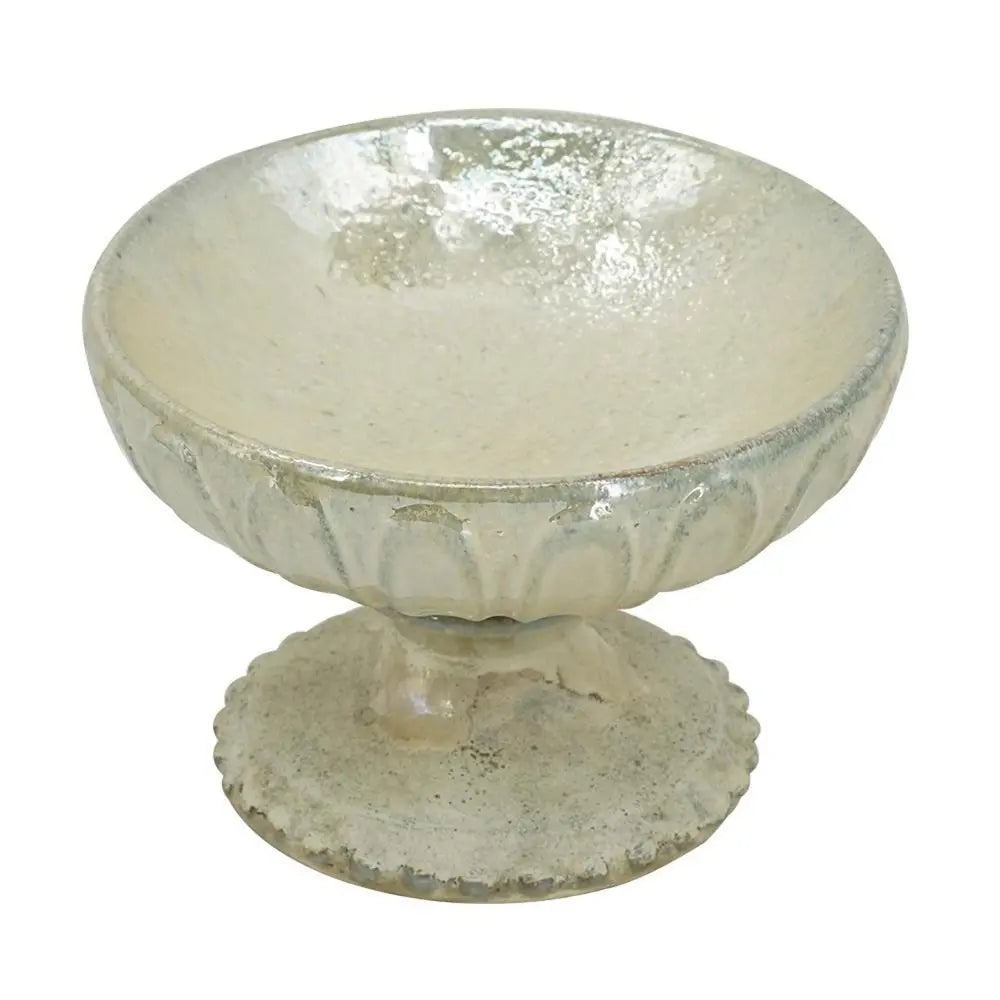 7" Sage And Ivory Round Ceramic Table Vase - NOBLE HOME INTERIORS