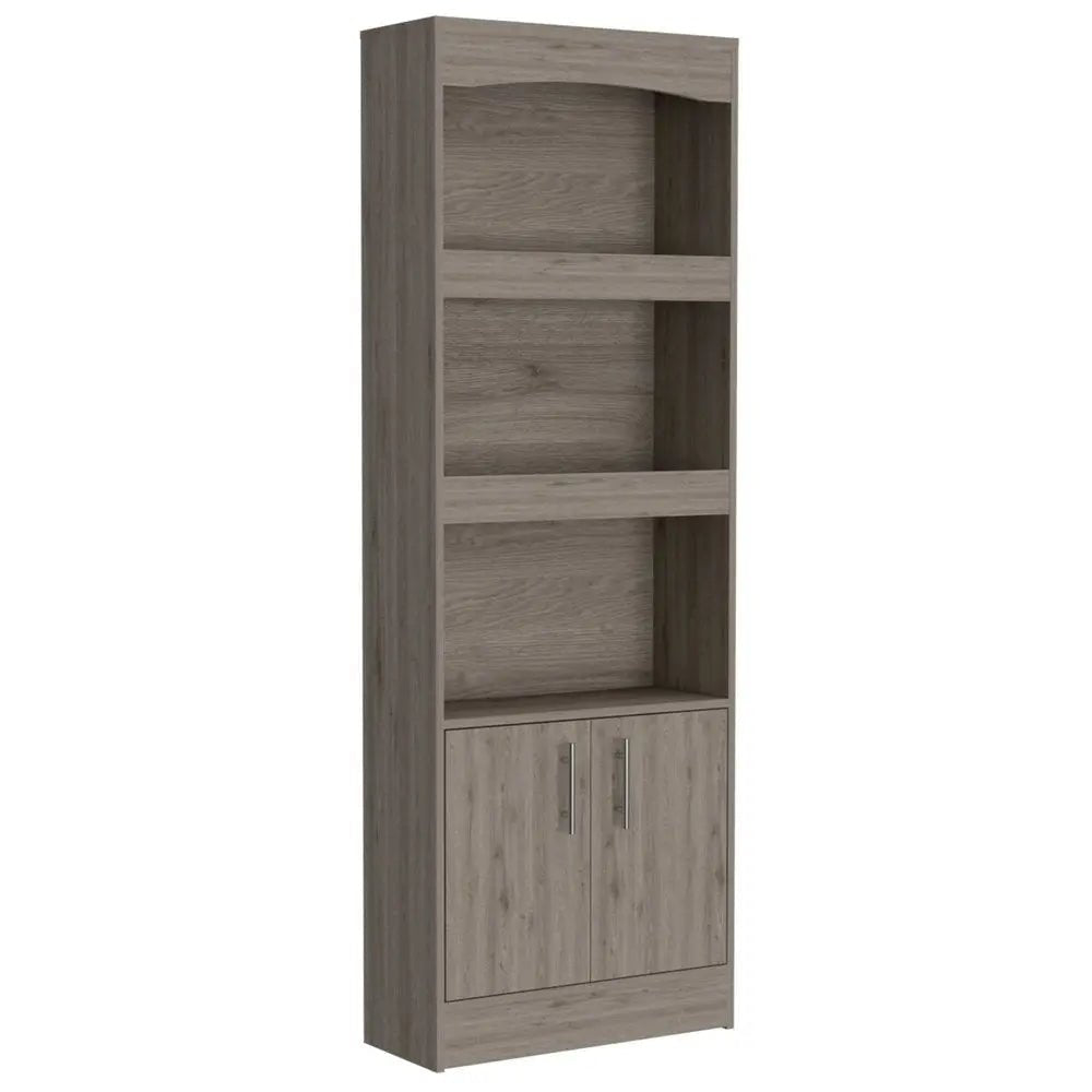 71" Three Tier Bookcase with Two doors - NOBLE HOME INTERIORS