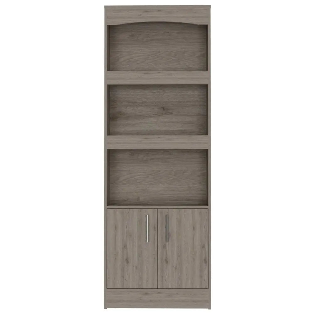 71" Three Tier Bookcase with Two doors - NOBLE HOME INTERIORS