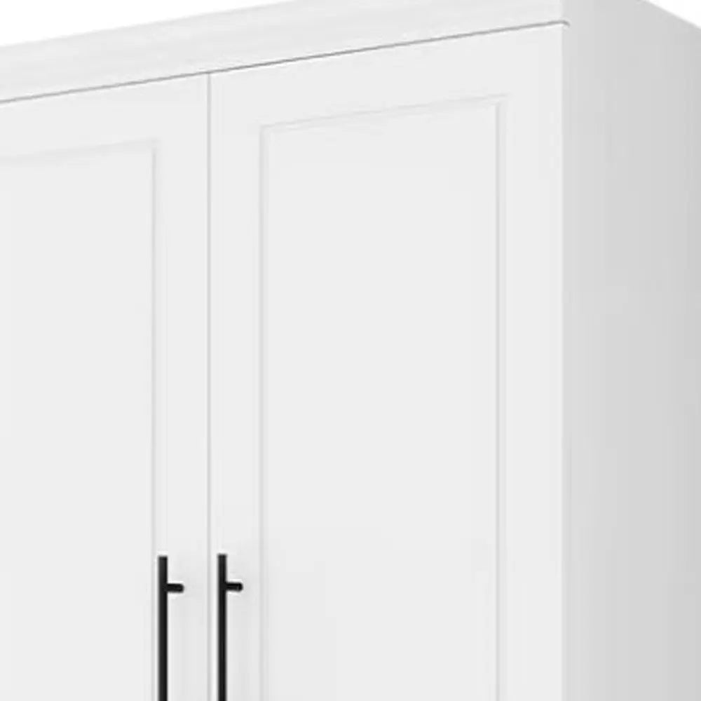 71" White Four Door Combo Dresser - NOBLE HOME INTERIORS