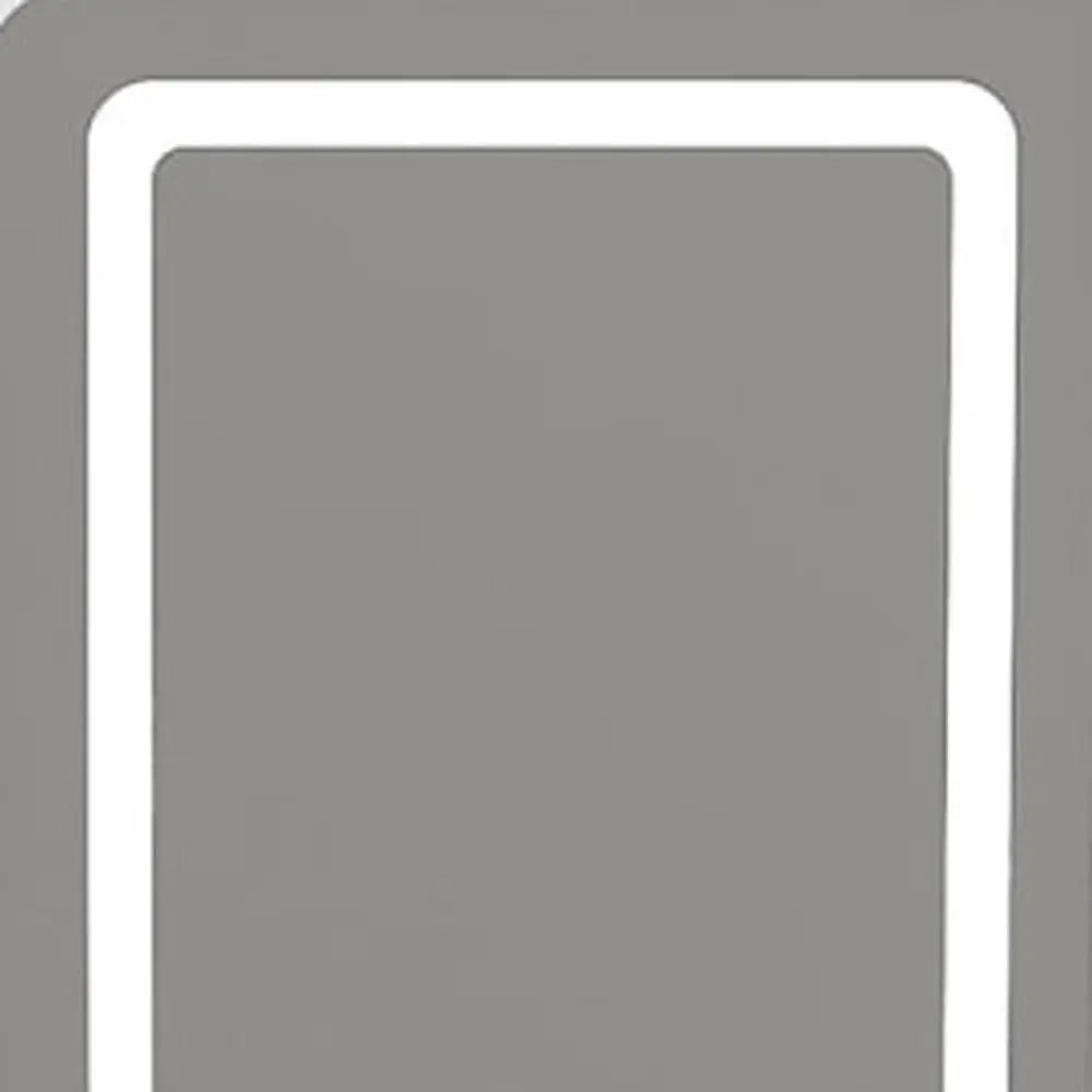 24" White Wood Lighted Two Drawer Dresser HomeRoots