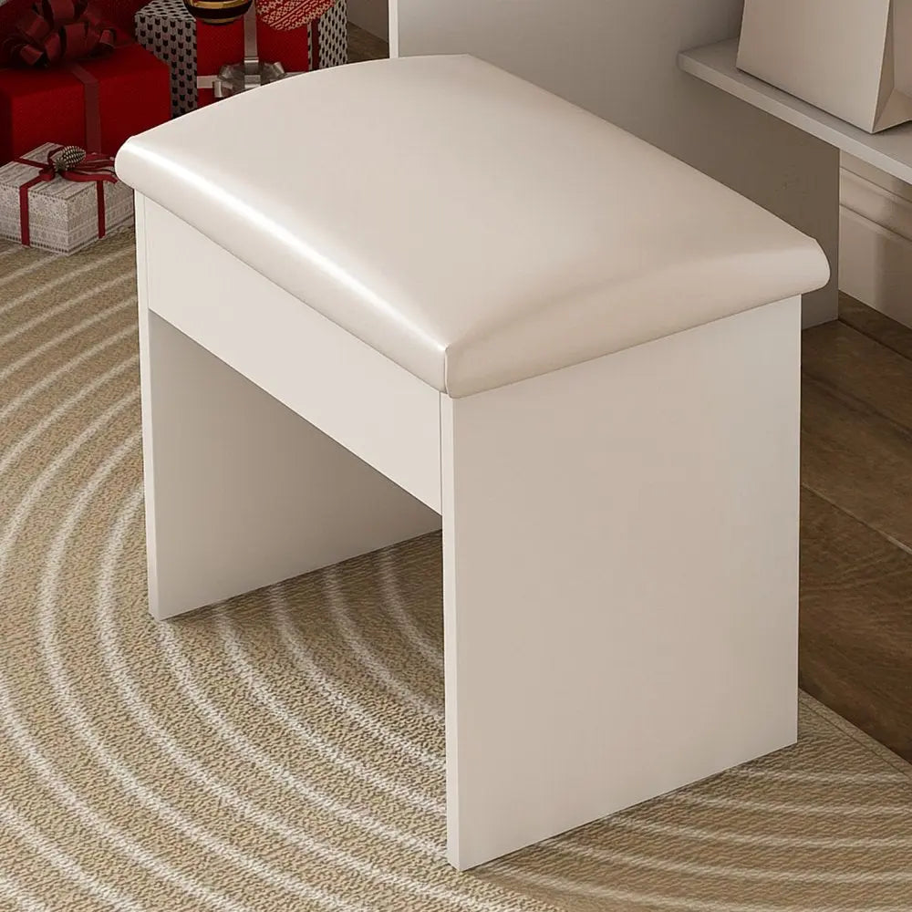 43" White Wood Lighted Two Drawer Dresser HomeRoots