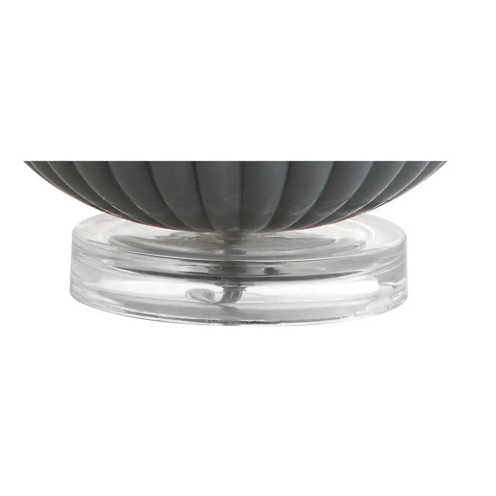 18" Clear Novelty Table Lamp LED With Drum Shade HomeRoots