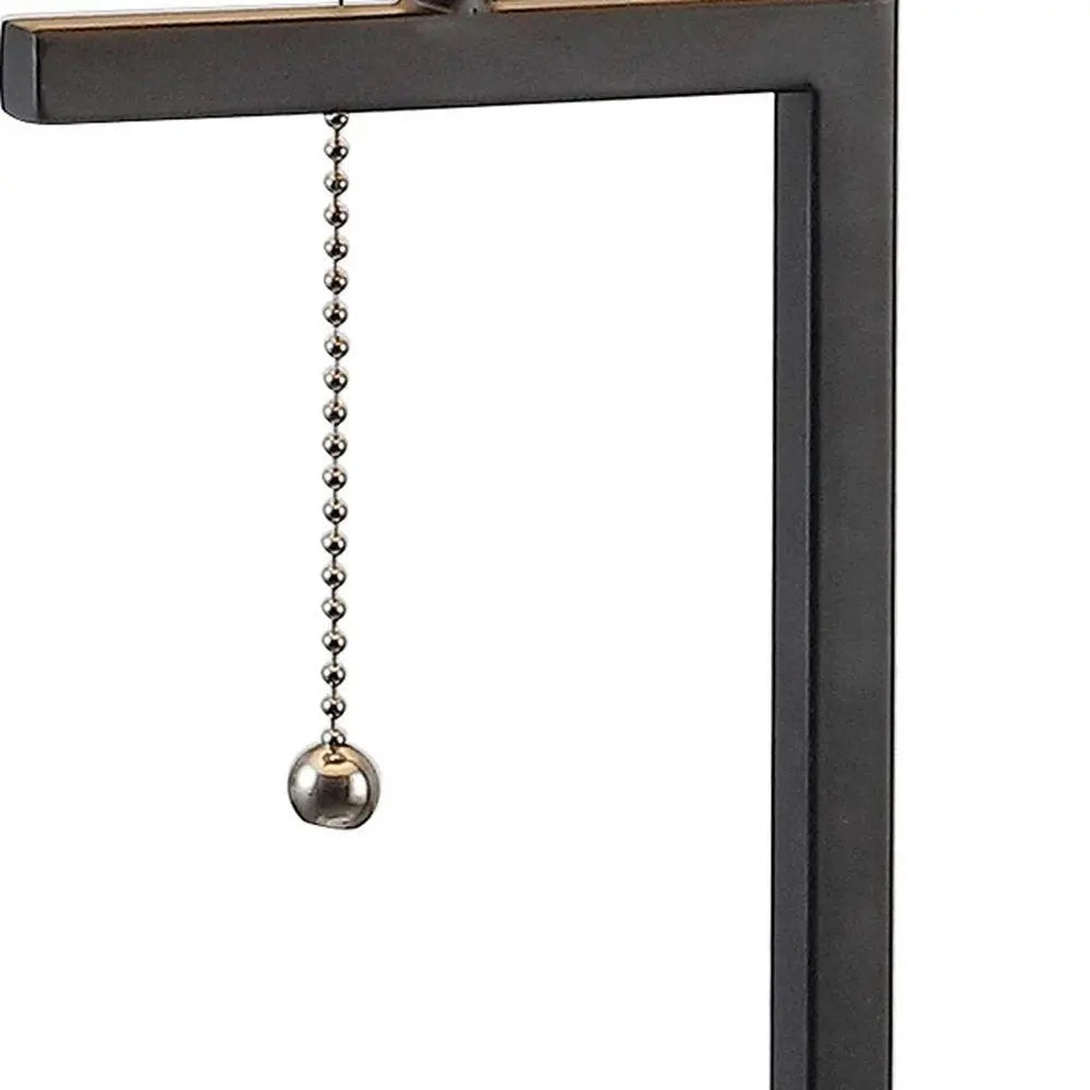 25" White Novelty Table Lamp LED With Drum Shade HomeRoots