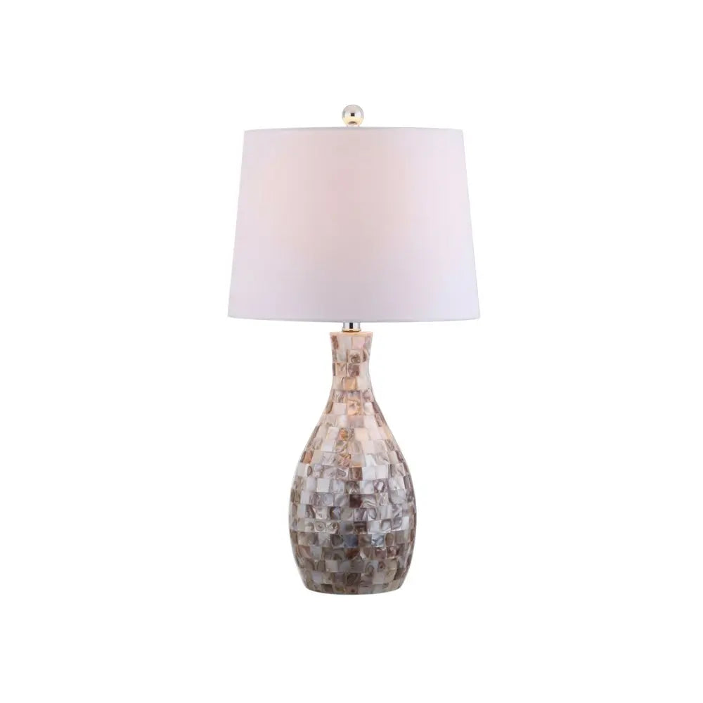 27" Clear Novelty Table Lamp LED With Drum Shade HomeRoots