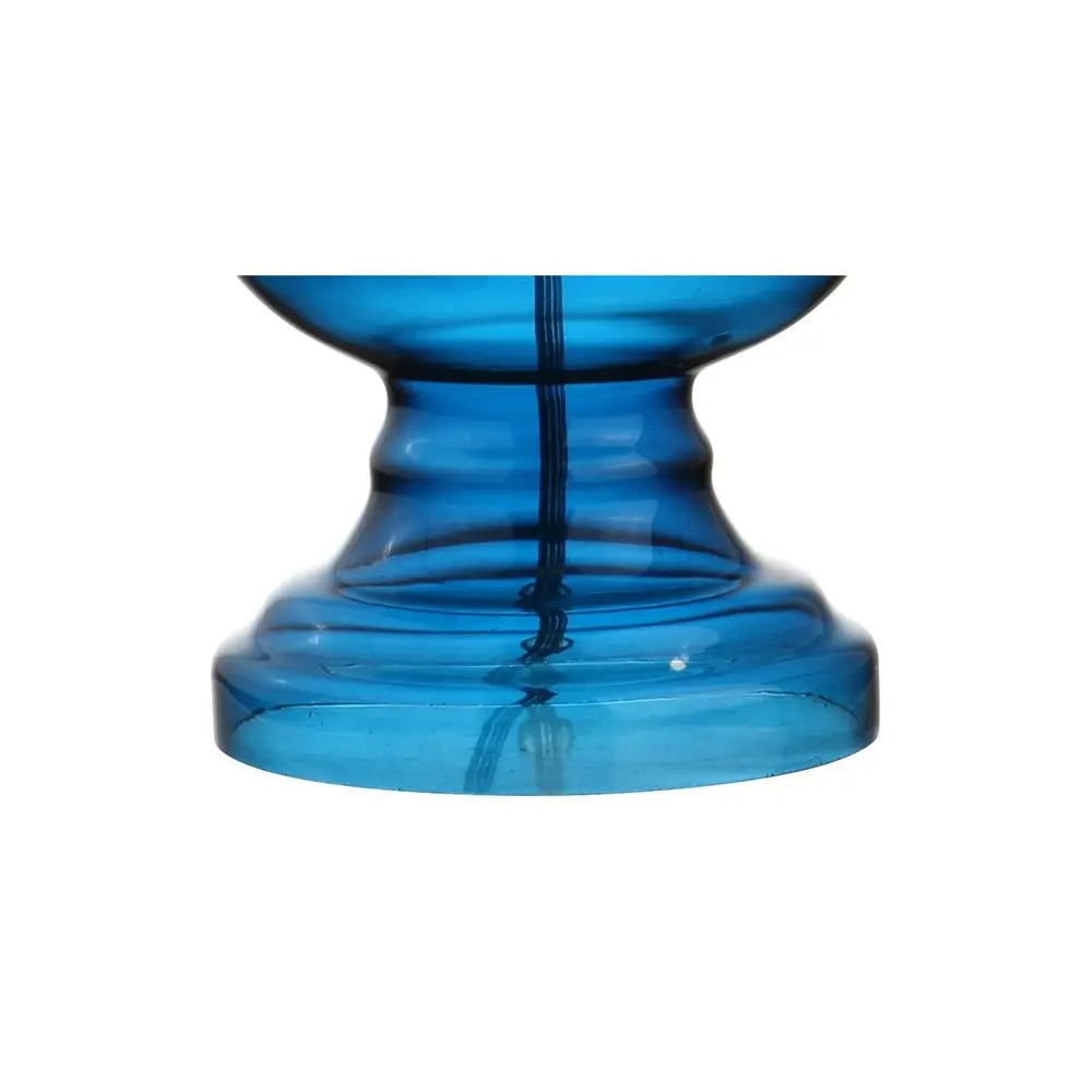 Set of Two 29" Blue Novelty Table Lamps LED With Drum Shades HomeRoots