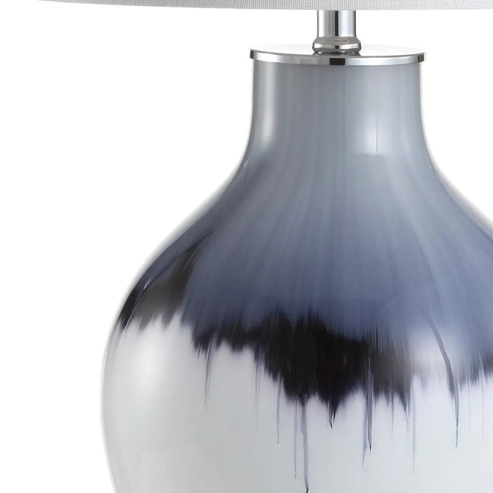 27" Silver Novelty Table Lamp LED With Globe Shade HomeRoots