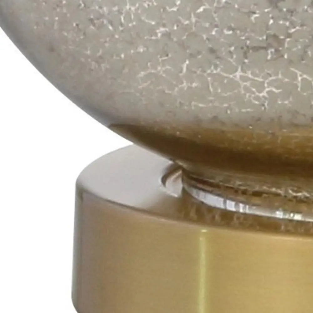 Set of Two 25" Gold Novelty Table Lamps LED With Drum Shades HomeRoots