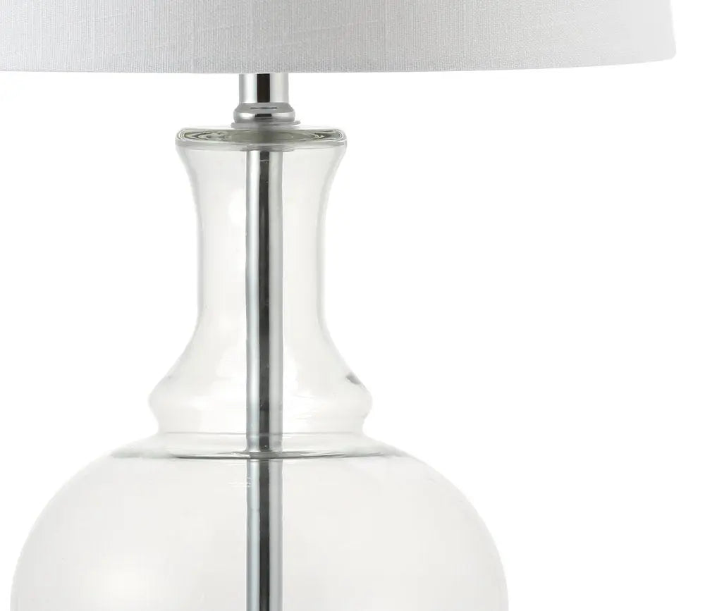 Set of Two 25" Silver Novelty Table Lamps LED With Drum Shades HomeRoots