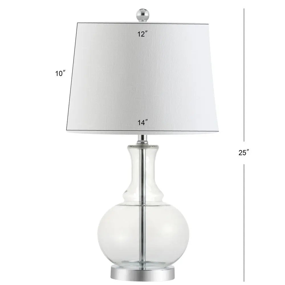 Set of Two 25" Silver Novelty Table Lamps LED With Drum Shades HomeRoots