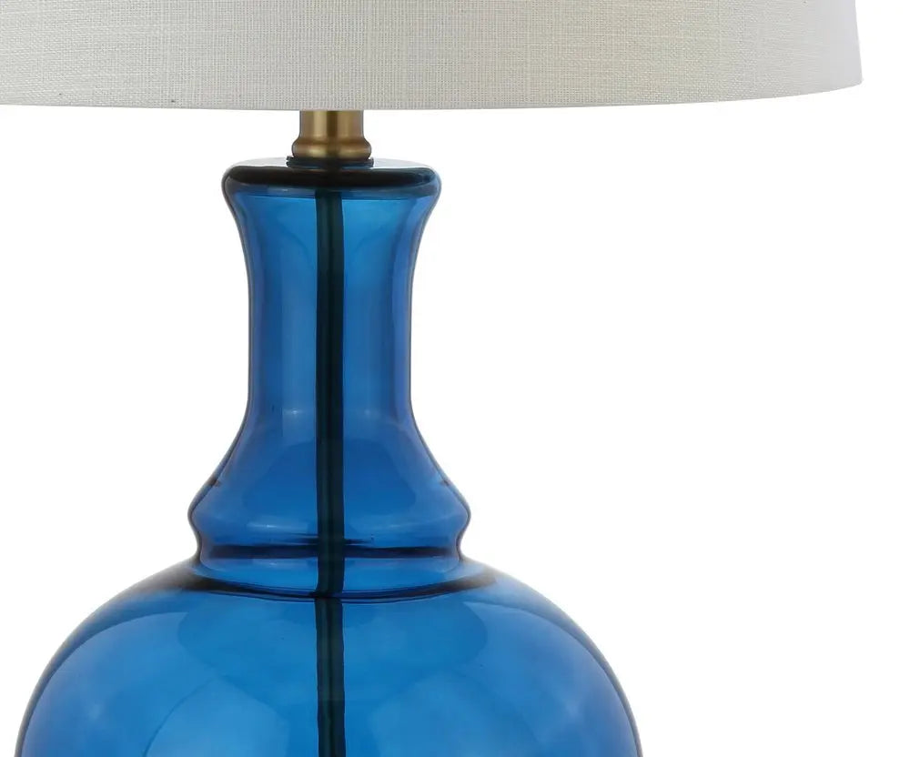 Set of Two 25" Gold Novelty Table Lamps LED With Drum Shades HomeRoots